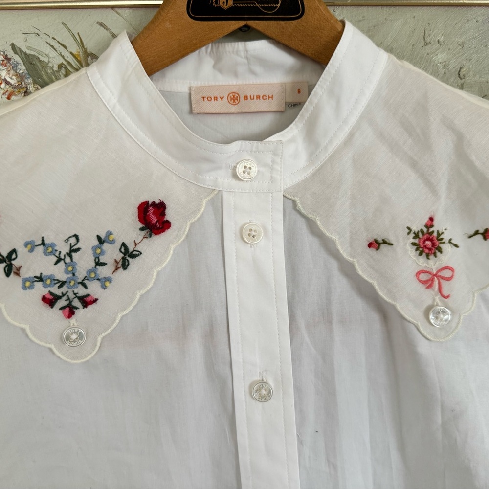 Tory Burch “Afternoon Tea” Blouse - Picture 2 of 6